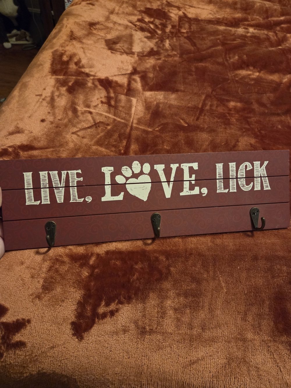 Live, Love, Lick Wall Hook